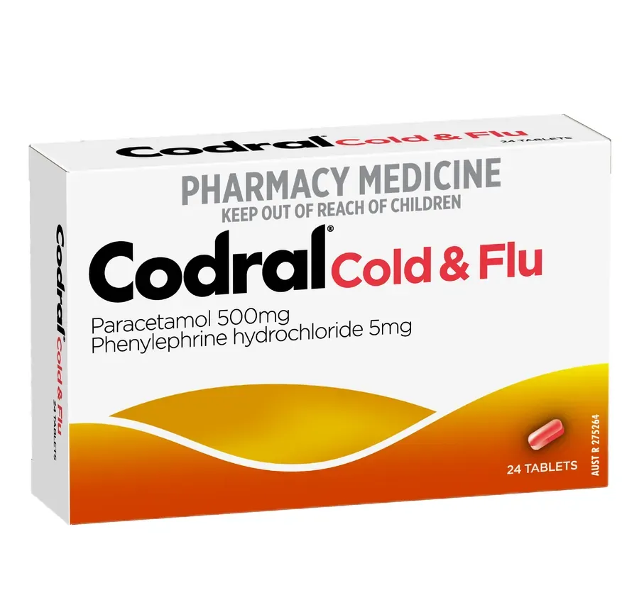 Codral Pe Cold & Flu 24 Tablets S2 — Kimia Pharmacy