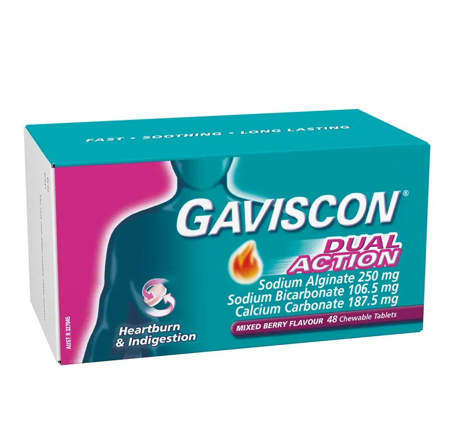 Gaviscon Dual Action Mixed Berry 48 Pack — Kimia Pharmacy